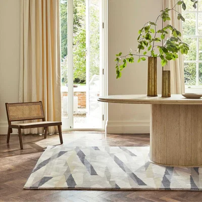 The Rug Seller Diffinity Contemporary Wool Rugs 14001 Oyster by Harlequin