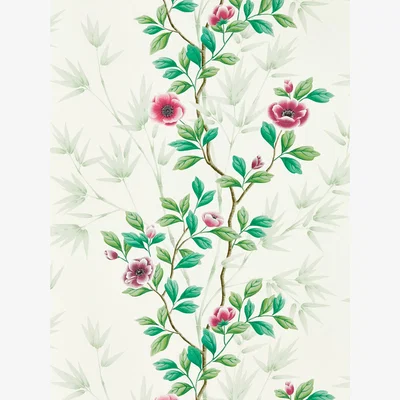 The Rug Seller Lady Alford Wallpaper 112899 by Harlequin in Fig Blossom Magenta&nbsp;Roll