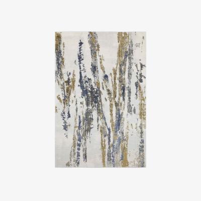 The Rug Seller Stella Modern Abstract Wool Rugs 47202 JC500 in Blue135x200cm