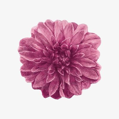 The Rug Seller Luxury Dalhia Flower Bath Mat by Designer Abyss & Habidecor&nbsp;100x100cm