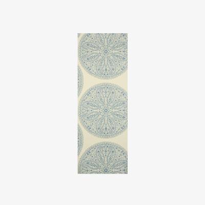 The Rug Seller Paisley Circles Medallion Wallpaper 103 by Sanderson in Blue&nbsp;Roll