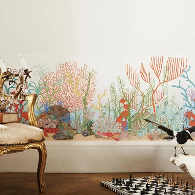 The Rug Seller Archipelago Border Wallpaper 12054 by Cole & Son in MultiRoll