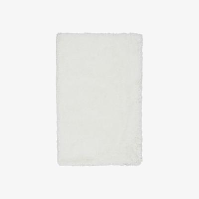 The Rug Seller Cascade Shaggy Plain Rugs in Powder White&nbsp;100x150cm