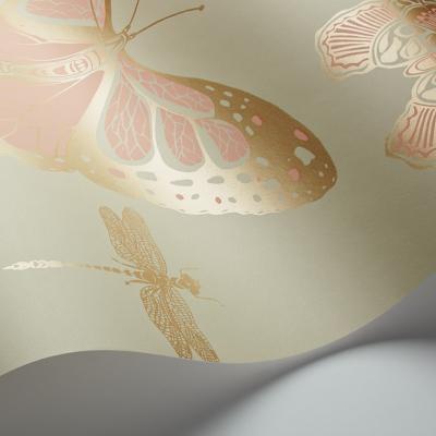 The Rug Seller Butterflies & Dragonflies Wallpaper 15063 by Cole & Son in Metallic GoldRoll