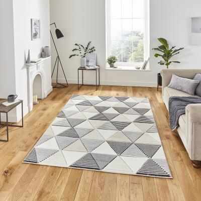 The Rug Seller Matrix Rugs MT15 in Grey Beige