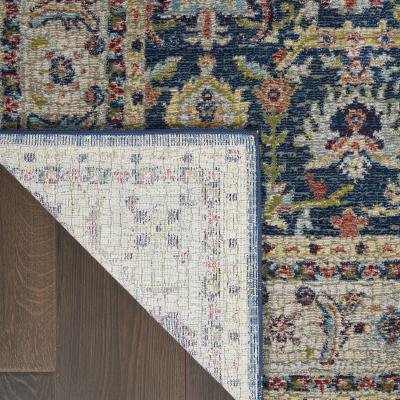 The Rug Seller Ankara Global Traditional Persian Hallway Runners ANR13 in navy blue&nbsp;71x244cm