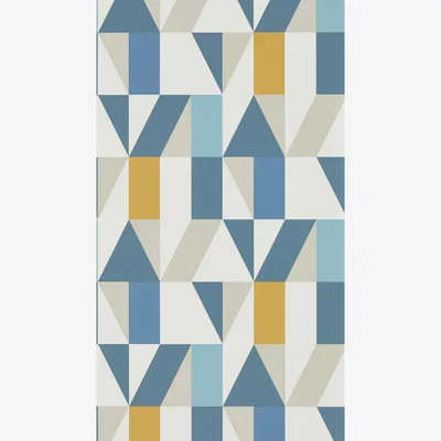 The Rug Seller Nuevo Geometric Wallpaper 111831 by Scion in Indigo Slate Satsuma&nbsp;Roll