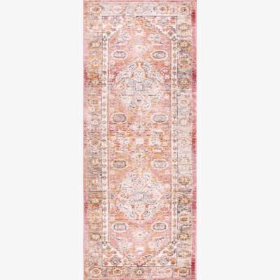 The Rug Seller Nova 8879 Traditional Rug in Terracotta
