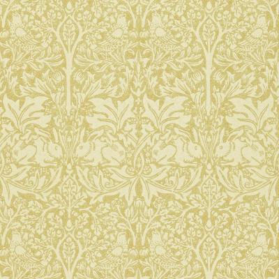 The Rug Seller Brer Rabbit Wallpaper 104 by Morris & Co in Manilla Ivory&nbsp;Roll