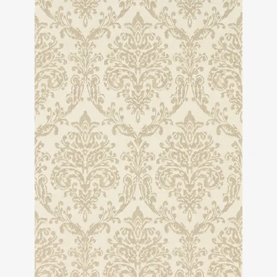 The Rug Seller Riverside Damask Wallpaper 216288 by Sanderson in Cream Gold&nbsp;Roll