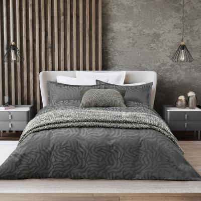 The Rug Seller Nalu Makia Bedding by Nicole Scherzinger in Charcoal Grey&nbsp;140x200cm