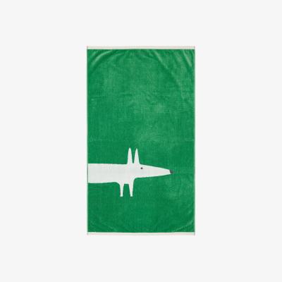 The Rug Seller Mr Fox Large Cotton Velour Towels By Scion in Mint Leaf Green&nbsp;70x130cm