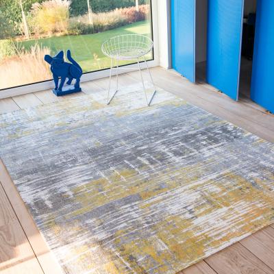 The Rug Seller Louis De Poortere Atlantic Streaks Rugs 8715 in Sea Bright Sunny&nbsp;140x200cm