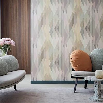 The Rug Seller Prism Wallpaper 7025 by Cole & Son in Pastel MultiRoll