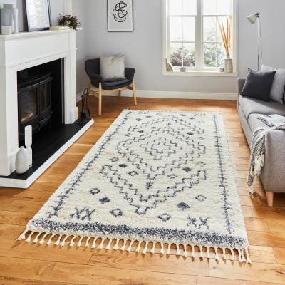 The Rug Seller Aspen 1537 Boho Rugs in Ivory Grey