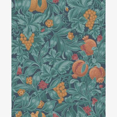 The Rug Seller Vines of Pomona Wallpaper 116 2005 by Cole & Son in Burnt Orange and TealRoll