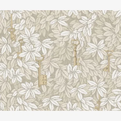 The Rug Seller Chiavi Segrete Wallpaper 26052 by Cole & Son in Stone Gold&nbsp;Roll