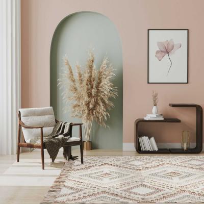 The Rug Seller Carlton Boho Geometric Outdoor Rugs in Pink