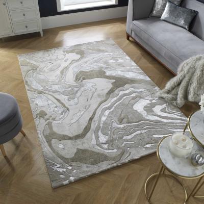 The Rug Seller Eris Marbled Modern Abstract Rugs in Natural Beige