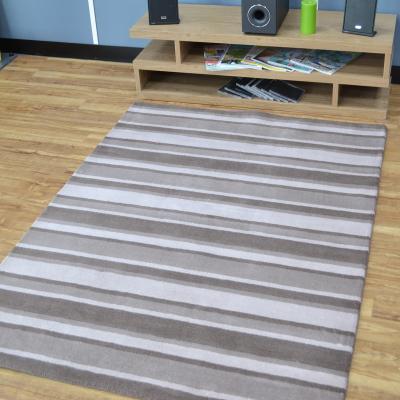 The Rug Seller Windsor Stripe Rugs in Brown