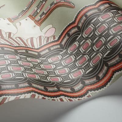 The Rug Seller Jabu Wallpaper 3017 by Cole & Son in Soft Olive GreenRoll