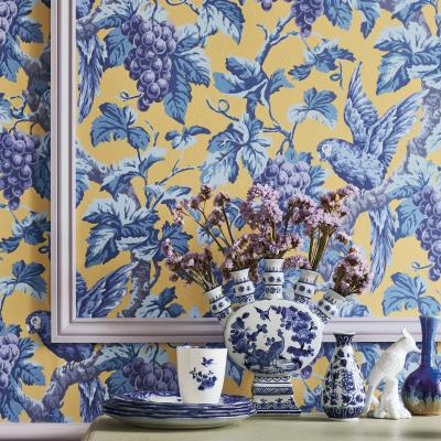 The Rug Seller Woodvale Orchard Wallpaper 116 5017 by Cole & Son in Hyacinth Lilac and China BlueRoll