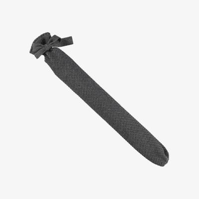 The Rug Seller YuYu Richmond Cashmere Hot Water Bottle in Charcoal Grey&nbsp;81x13cm
