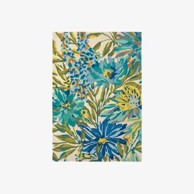 The Rug Seller Floreale Rugs 44908 in Marine by Harlequin