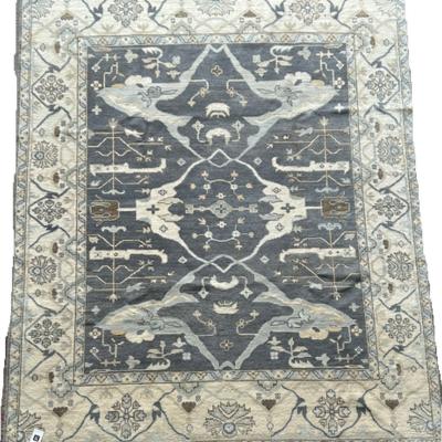 The Rug Seller Oushak 66 Traditional Hand Knotted Wool Rug in Beige250x302cm