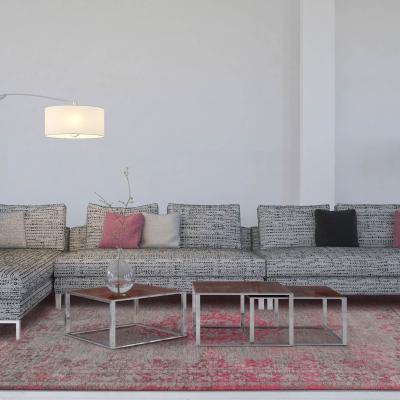 The Rug Seller Louis De Poortere Traditional Fading World Medallion Designer Rugs 8261 Pink Flash&nbsp;140x200cm