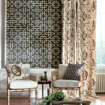 The Rug Seller Hampton Trellis Wallpaper 216662 by Sanderson in Charcoal Grey&nbsp;Roll