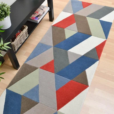 The Rug Seller Funk Chevron Multi-Coloured Hallway Runners&nbsp;70x200cm