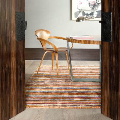 The Rug Seller Linework Luxury Striped Rugs 202 001 990 by Ligne Pure&nbsp;60x120cm