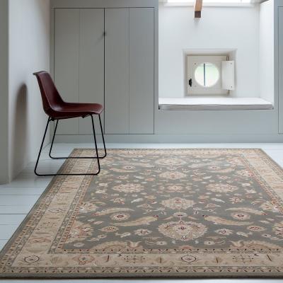 The Rug Seller Noble Art Traditional Bordered Rugs 65124 490 in Green&nbsp;80x160cm