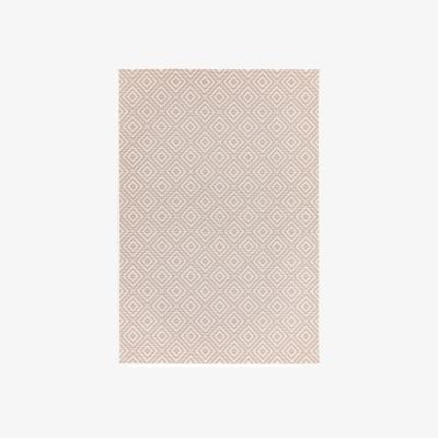 The Rug Seller Patio Geo Diamond PAT13 Outdoor Rugs in Pink White