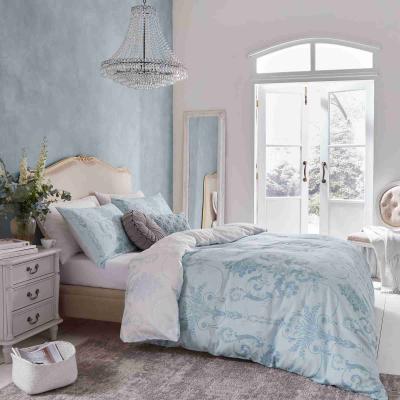 The Rug Seller Josette Cotton Bedding Set by Laura Ashley in Seaspray Blue220x230cm
