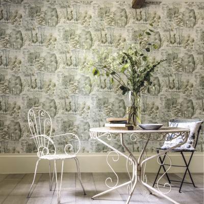 The Rug Seller Waterperry Wallpaper 216283 by Sanderson in Willow Olive&nbsp;Roll