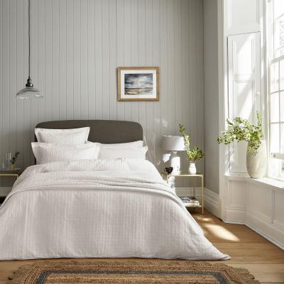 The Rug Seller Hampton Trellis Geometric Bedding by Sanderson in White&nbsp;260x220cm