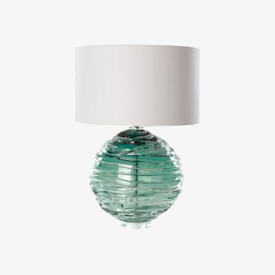 The Rug Seller Nerys Crystal Glass Lamp by William Yeoward in Jade Green&nbsp;39x25cm