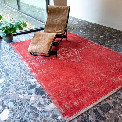 The Rug Seller Louis De Poortere Designer Rugs Medallion in 9147 Cherry
