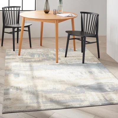 The Rug Seller CK005 Enchanting ECH02 Rug by Calvin Klein in Ivory Seaglass