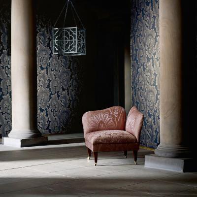 The Rug Seller Acantha Wallpaper 312620 by Zoffany in Ink Blue&nbsp;Roll