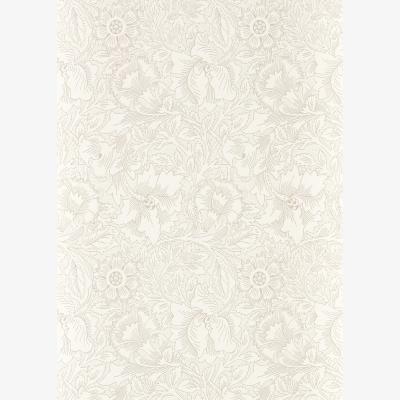 The Rug Seller Pure Poppy Wallpaper 216034 by Morris & Co in Ecru Stone Beige&nbsp;Roll