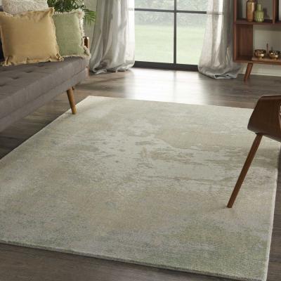 The Rug Seller Nourison Twilight Abstract Wool Rugs TWI06 in Ivory Green