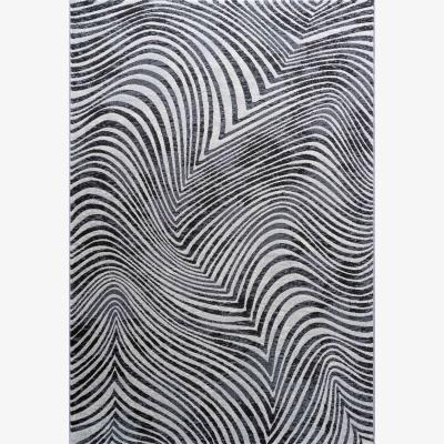 The Rug Seller Galleria Carved Striped 63738 7696 Rugs in Grey