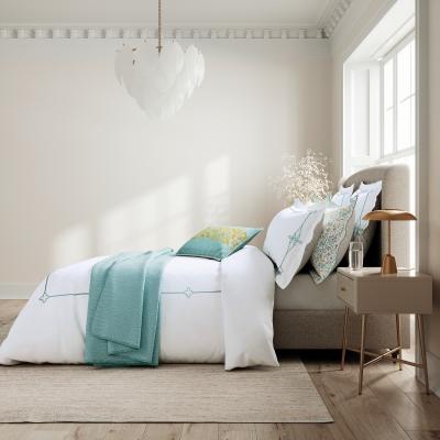 The Rug Seller Voysey Trail Floral Bedding by V&A in Aqua Blue&nbsp;230x220cm