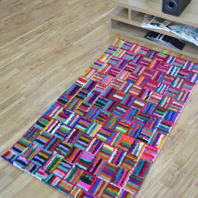 The Rug Seller Cotton Chindi Sunshine Multicoloured Rugs 02&nbsp;90x150cm