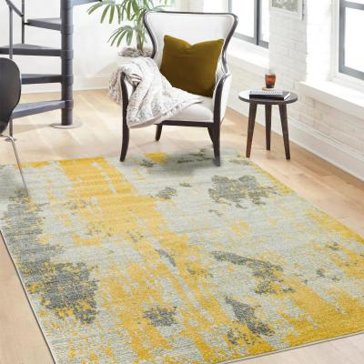 The Rug Seller Nova Rugs NV18 in Painterly Yellow