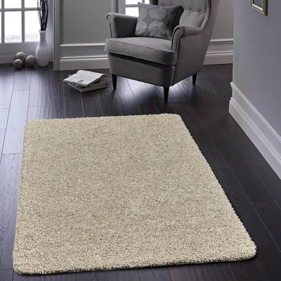 The Rug Seller Buddy Washable Plain Rugs in Stone&nbsp;100x150cm