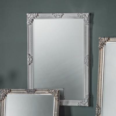 The Rug Seller Luxe Tapi Florian Full Length Antique Leaner Mirror in White70x160cm